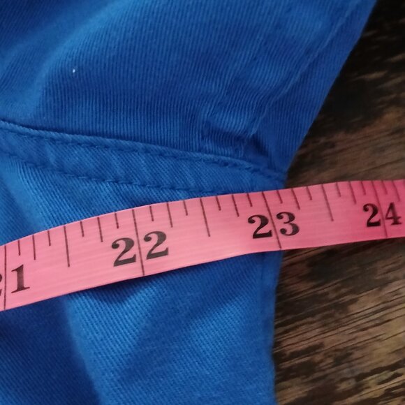 Vintage Chaps Blue Sequin Studded Sailor Themed Denim Jacket Women's XL - Picture 2 of 5